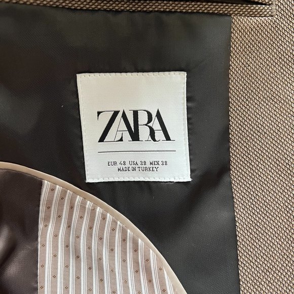 Zara Brown Blazer size 38US - Picture 6 of 7
